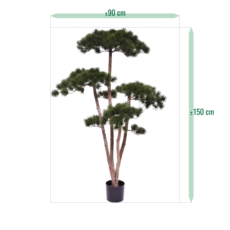 Pinus Bonsai Deluxe Artificiale 150cm