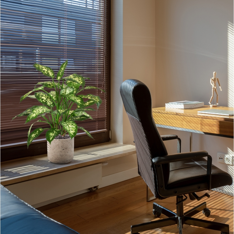 Dieffenbachia deluxe pianta artificiale 60 cm