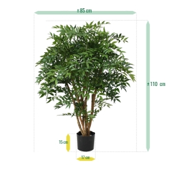 Ruscus deluxe N pianta artificiale 110cm