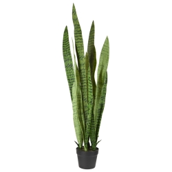 Pianta artificiale di Sanseveria 110cm - verde