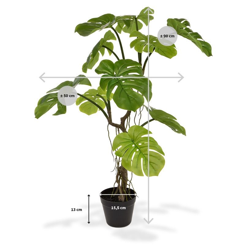 Monstera pianta artificiale 90cm