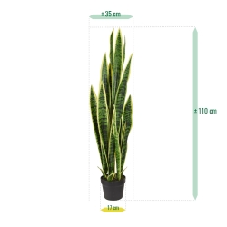 Sanseveria artificiale var. 110 cm in vaso