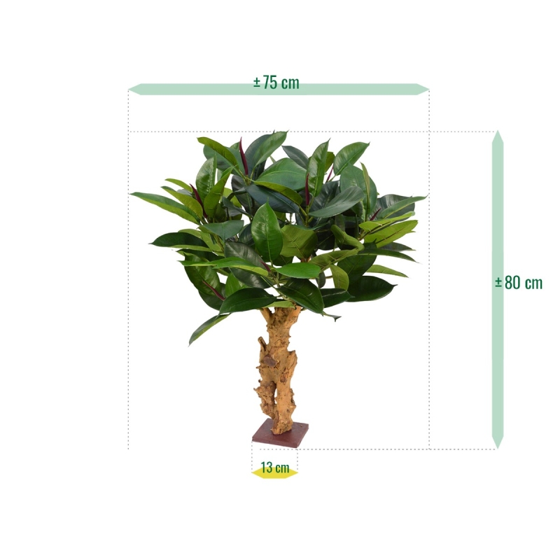 Filodendro su base pianta artificiale 80cm