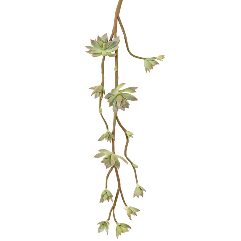 Artificial succulent branch with spike 70 cm
