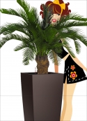 The Cycas Artificial Palm Tree EXT EXT H. 80