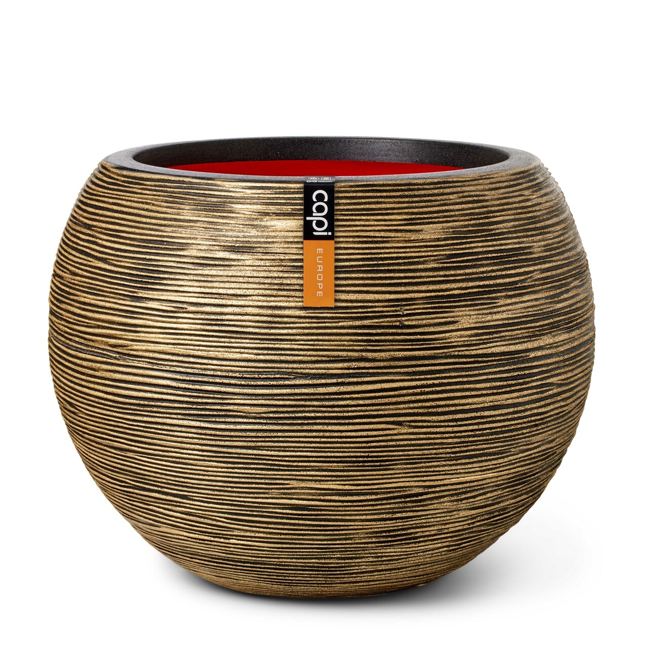 Vaso ball Rib NL 62x48 Oro nero