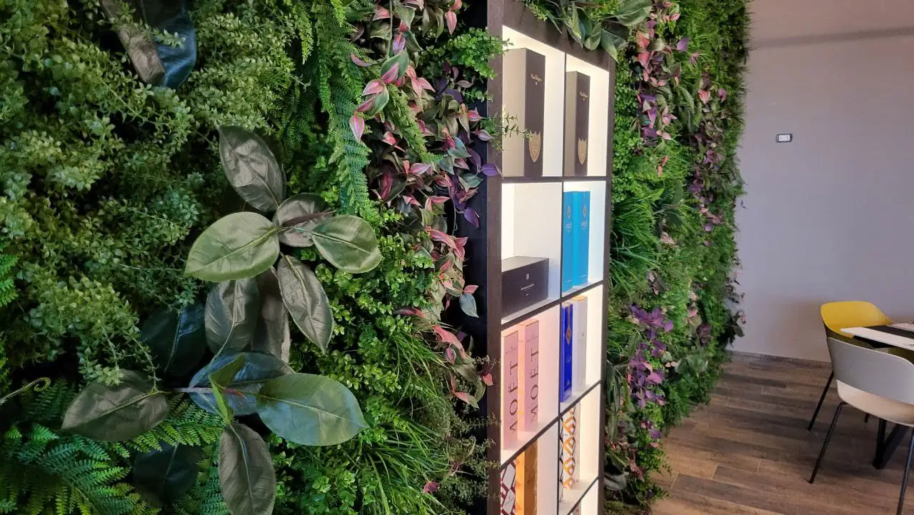 Giardino verticale artificiale BM Luxury completato