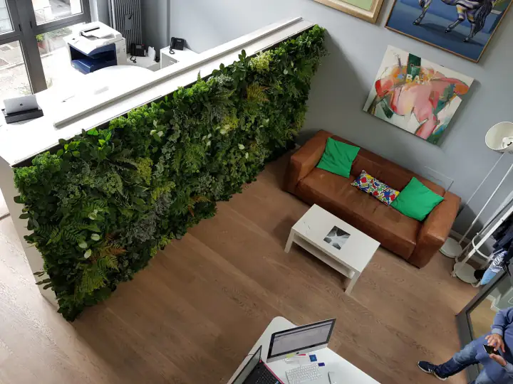 Posa di un giardino verticale artificiale