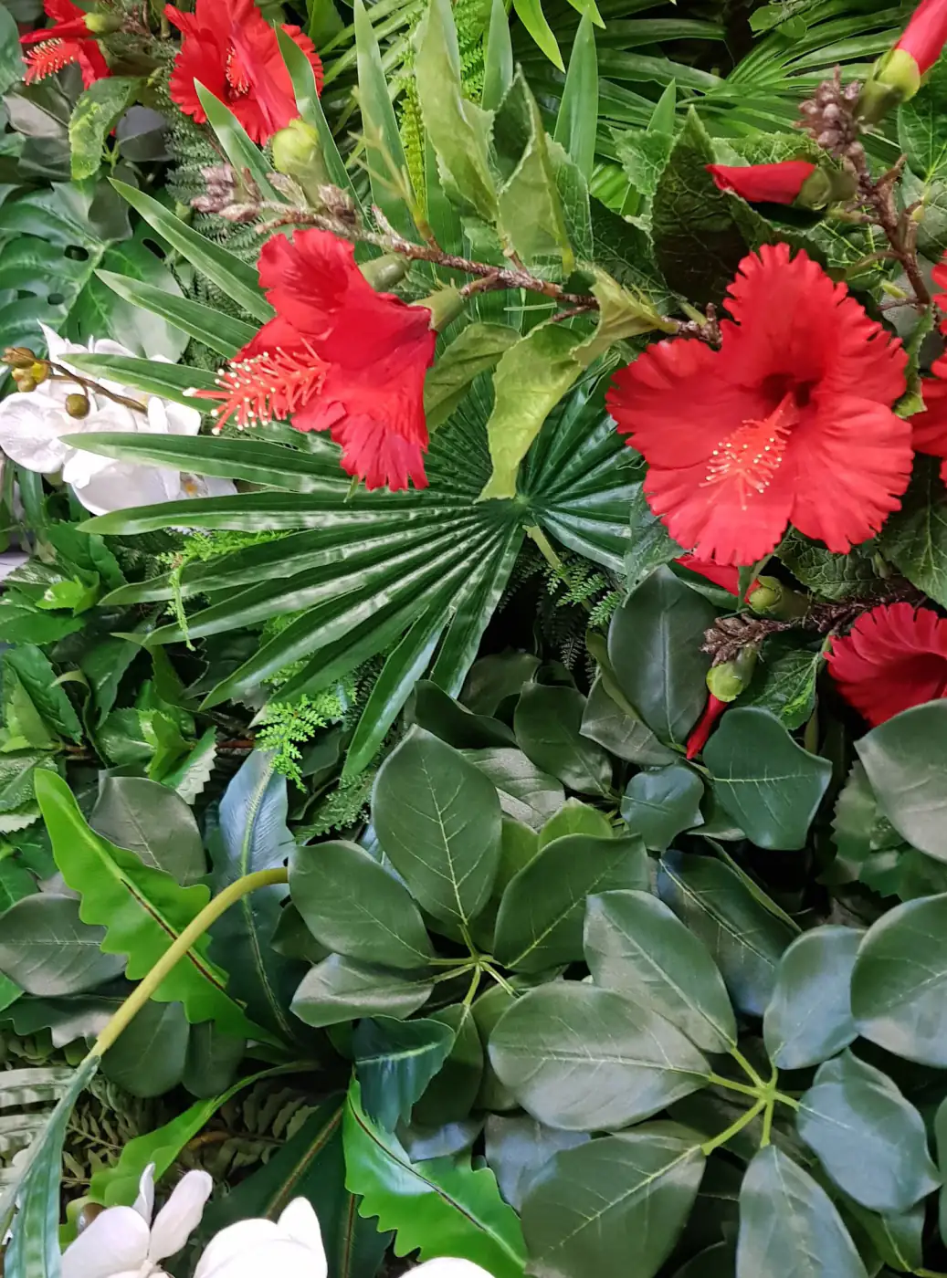 Giardino verticale artificiale Jungle Style Colour con fiori